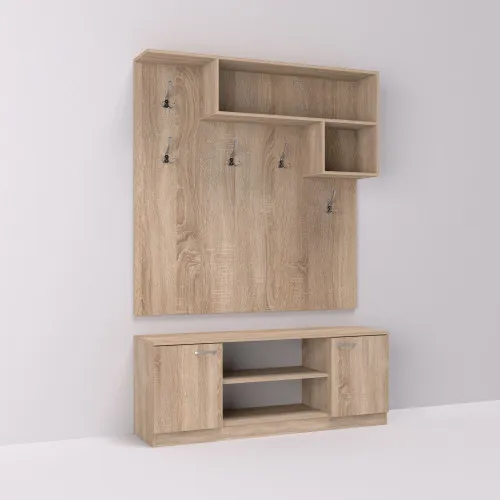 Прихожая ГКШ-10, Дуб Сонома, 1300/350/1900