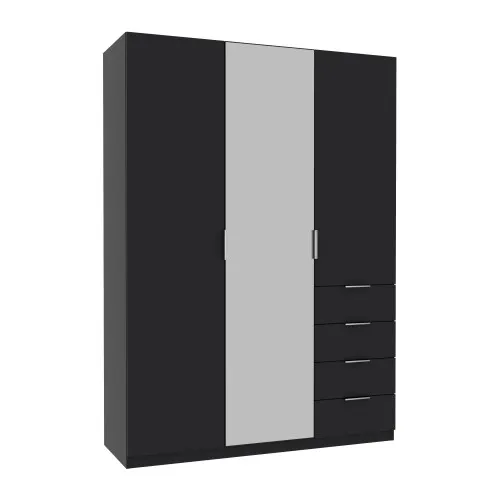 Шкаф Кристалл 2, Антрацит, 1500х520х2100