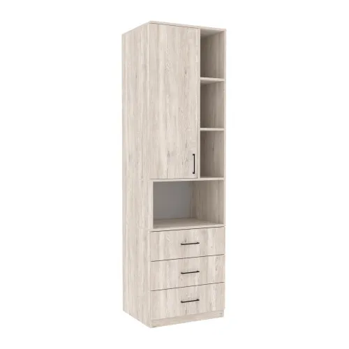 Шкаф для одежды Tetris Т-4, Самоа Дымчатый, 600/520/2100