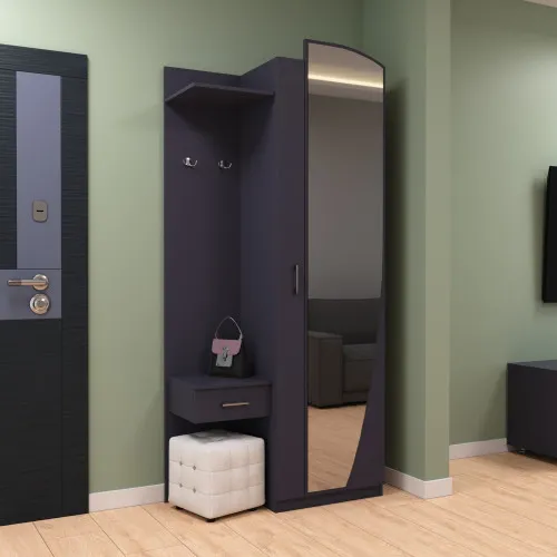 Прихожая Соло-1, Антрацит, 1000/400/2140