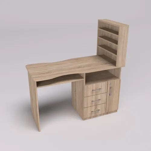 Стол маникюрный СМ-1, Дуб Сонома, 1230/550/1264