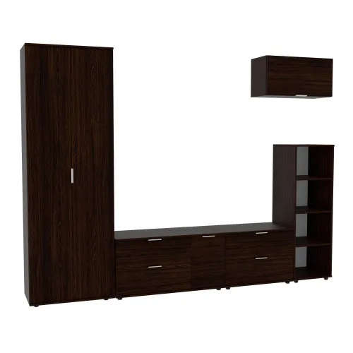 Стенка в гостиную Ketrin-3, Венге Магия, 2820х425х2100