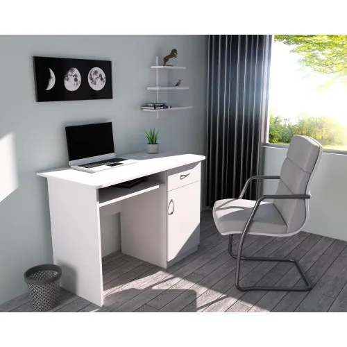 Стол письменный СП-1 №10, Белый, 1100/550/760