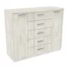 Комод №5, Дуб Шамоні Світлий, 1200/450/1000