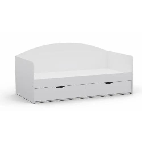 Кровать односпальная L-5, Белый, 1932х950х900