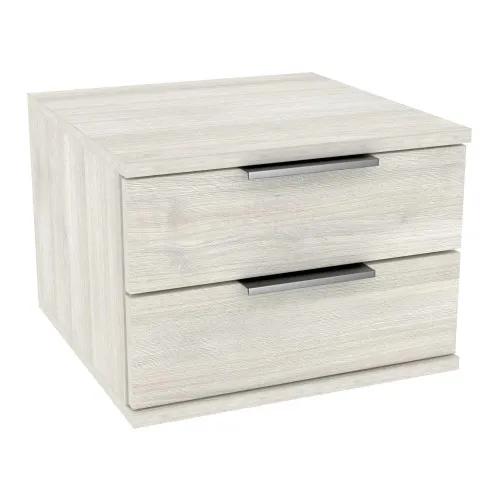 Тумба навесная прикроватная Кристалл, Дуб Шамони Светлый, 400/400/290