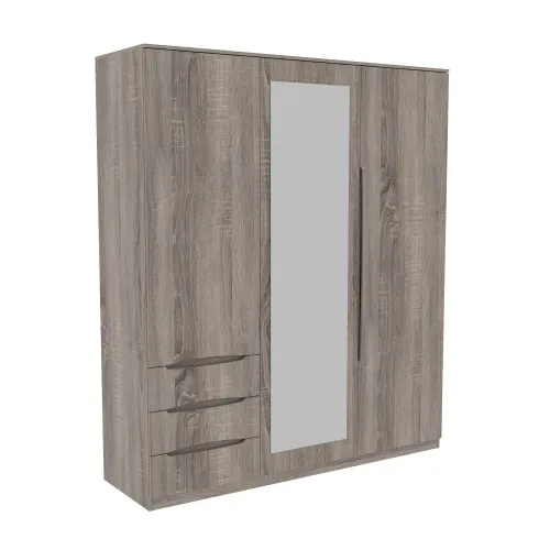 Шкаф Дельта 2, Дуб Сонома Трюфель, 1800х550х2100