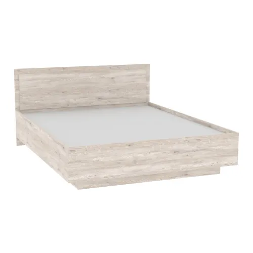 Кровать Кристалл №2 двуспальная, Самоа Дымчатый, 2035х1432х850