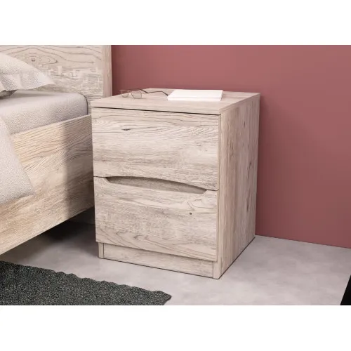 Тумба прикроватная Дельта, Самоа Дымчатый, 400/400/500