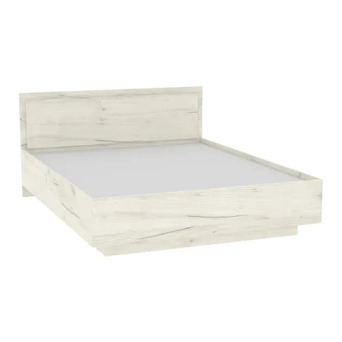 Кровать Кристалл №2 двуспальная, Дуб Крафт Белый, 2035х1432х850