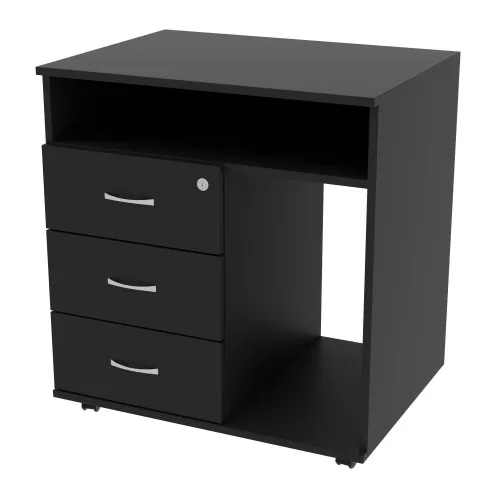 Тумба офисная ТМО-4, Антрацит, 700/520/760