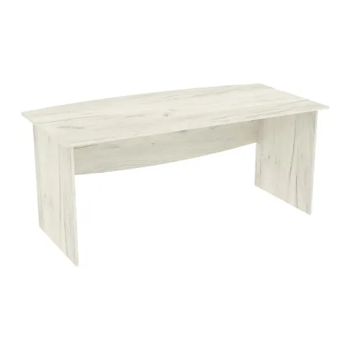Стол офисный Лидер, Дуб Крафт Белый, 1800/900/760