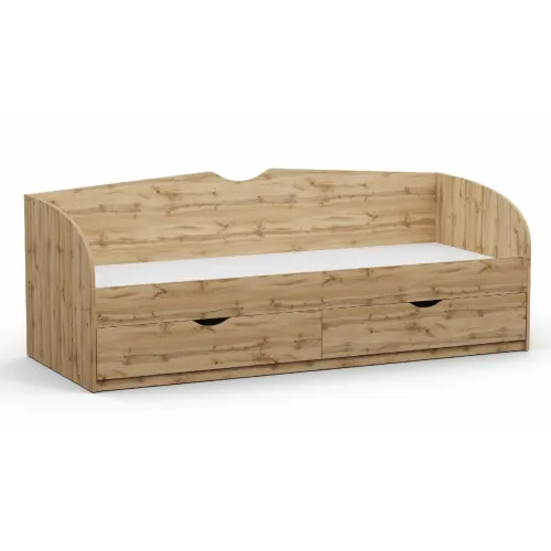 Кровать односпальная L-10, Дуб Аппалачи, 2030х934х766