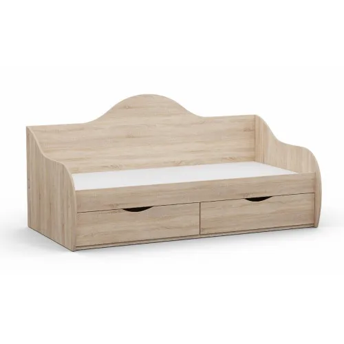 Кровать односпальная L-4, Дуб Сонома, 1932х1000х954