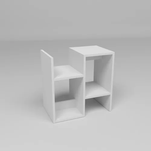 Тумба прикроватная S-1, Белый, 500/300/500