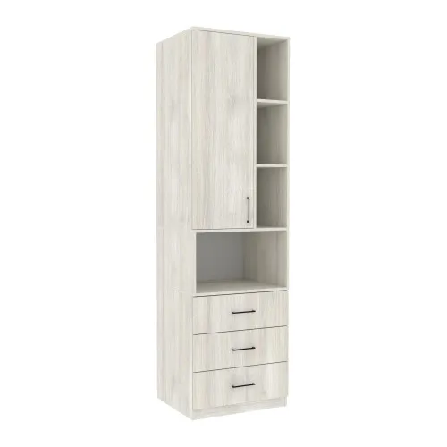 Шкаф для одежды Tetris Т-4, Дуб Шамони Светлый, 600/520/2100