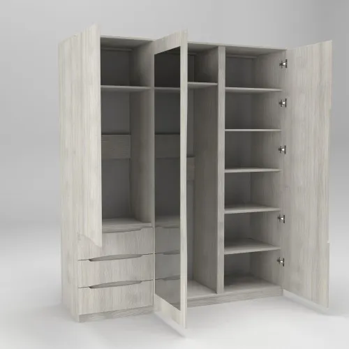 Шкаф Дельта 2, Дуб Шамони Светлый, 1800х550х2100