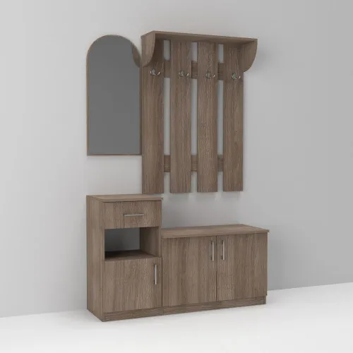 Прихожая Алиса, Дуб Шамони Темный, 1000/400/1880