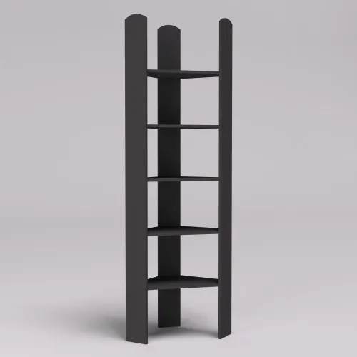 Стеллаж ОС-5 угловой, Антрацит, 500/500/2000