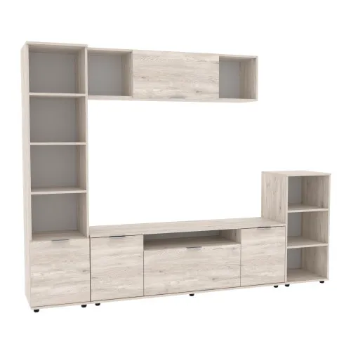 Стенка в гостиную Ketrin-4, Самоа Дымчатый, 2440х425х1880