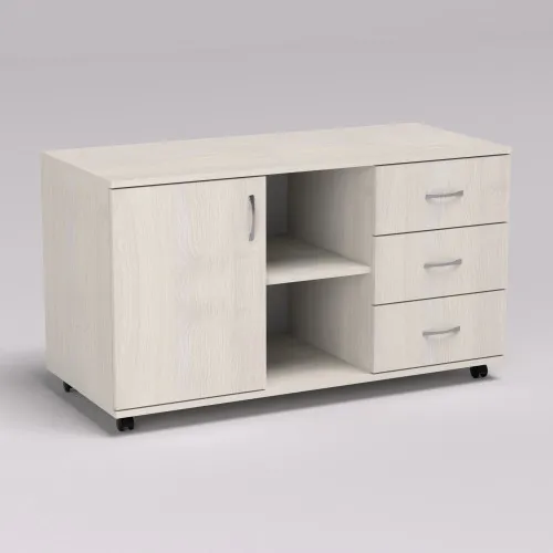 Тумба офисная ТМО-1, Дуб Шамони Светлый, 1100/480/620