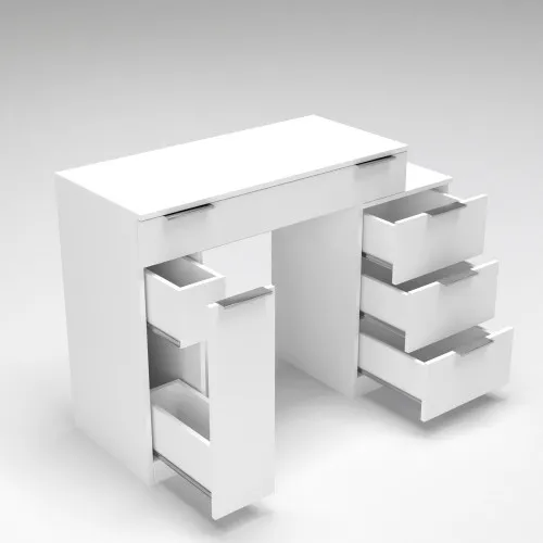 Стол туалетный Трюмо Кристалл, Белый, 1200/452/847