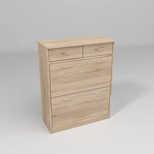 Тумба для обуви №4, Дуб Сонома, 800/350/1010