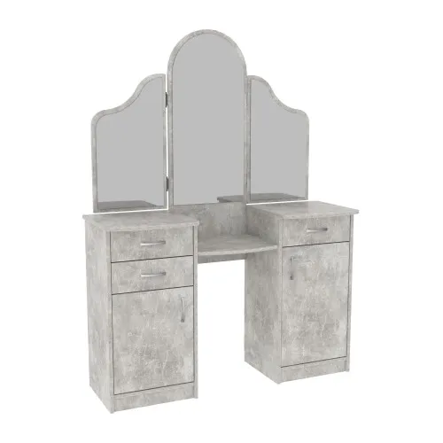 Стол туалетный Трюмо Диана, Бетон, 1200/420/1630