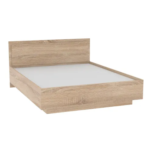 Кровать Кристалл №2 двуспальная, Дуб Сонома, 2035х1432х850