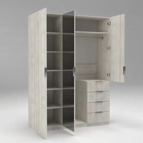 Шафа Кристал 2, Дуб Шамоні Світла, 1500х520х2100