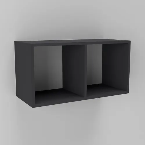 Полка навесная К-15, Антрацит, 700/300/360