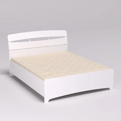 Кровать Дельта двуспальная, Белый, 2132х1650х1070