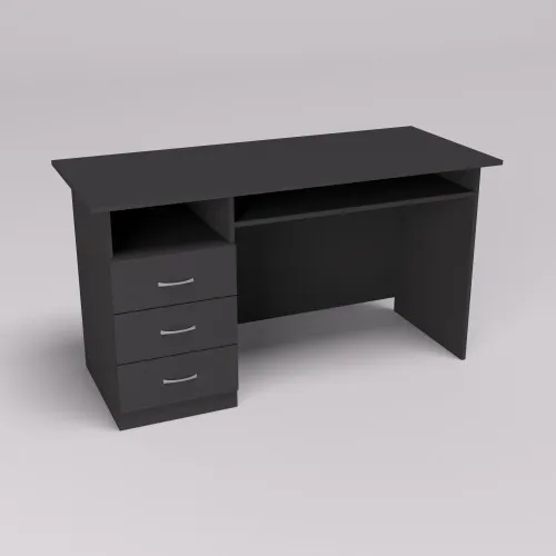 Стол офисный ОСП-3, Антрацит, 1400/600/760