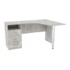 Стол угловой с ящиками ОСК-4, Бетон, 1500/1100/760