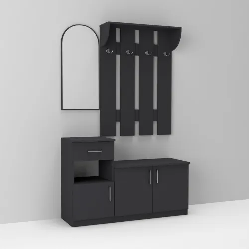 Прихожая Алиса, Антрацит, 1200/400/1880