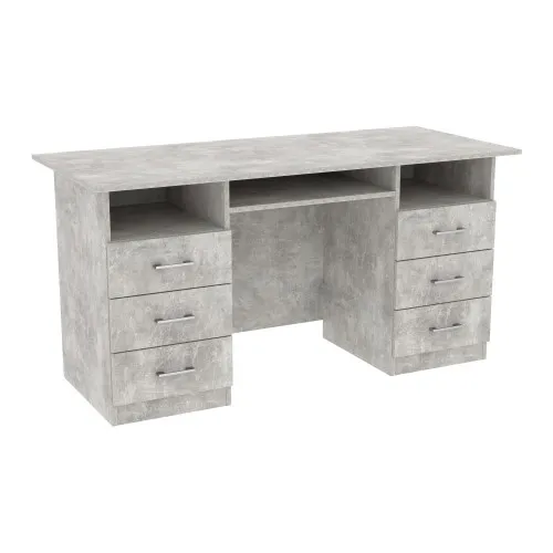 Стол офисный ОСП-4, Бетон, 1500/600/760