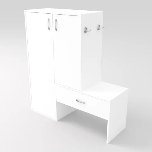 Тумба для обуви №6, Белый, 1100/360/1200