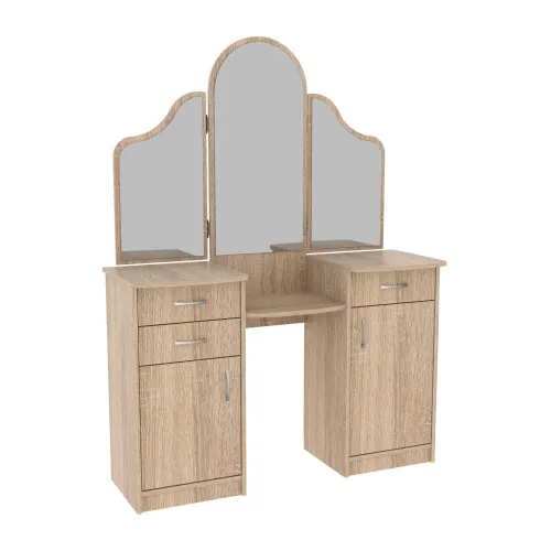 Стол туалетный Трюмо Диана, Дуб Сонома, 1200/420/1630