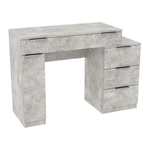 Стол туалетный Трюмо Кристалл, Бетон, 1200/452/847