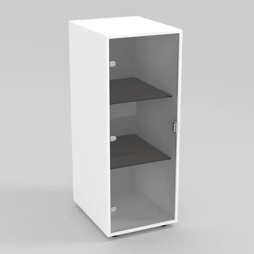 Пенал зі склом Hugo H-5, Білий, 420/520/1100