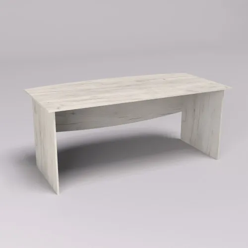 Стол офисный Лидер, Дуб Крафт Белый, 1800/900/760