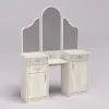 Стол туалетный Трюмо Диана, Дуб Крафт Белый, 1200/420/1630