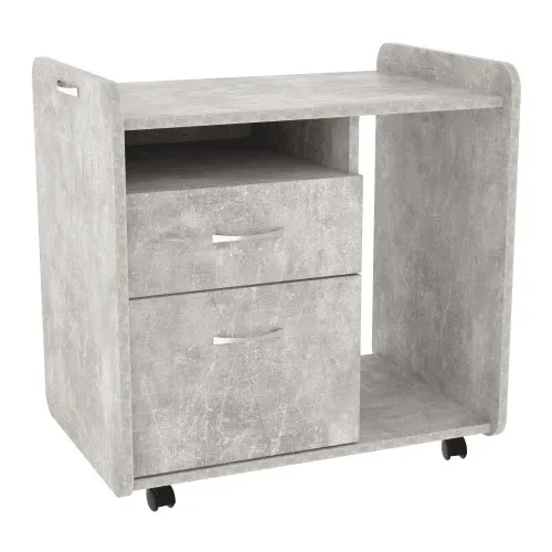 Тумба офисная ТМО-2, Бетон, 650/450/650