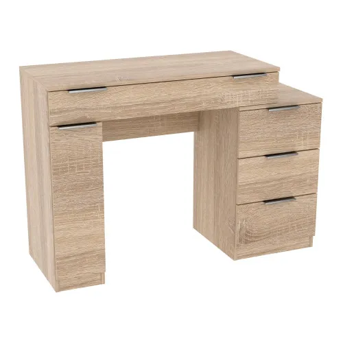 Стол туалетный Трюмо Кристалл, Дуб Сонома, 1200/452/847