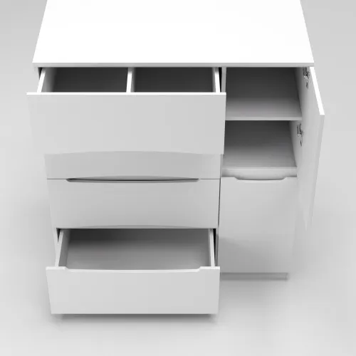 Комод Дельта №2, Білий, 1090/610/1200
