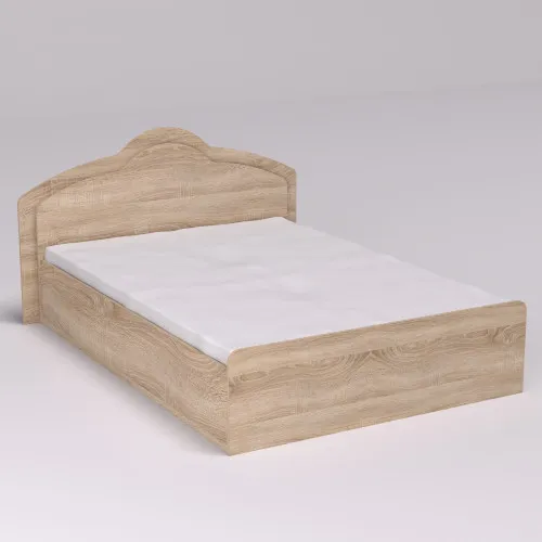 Кровать Диана двуспальная, Дуб Сонома, 2048х1810х1030