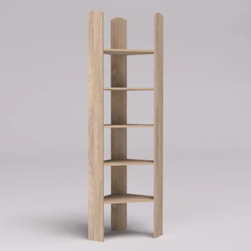 Стеллаж ОС-5 угловой, Дуб Сонома, 500/500/2000