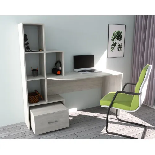 Стол письменный СП-1 №2, Дуб Шамони Светлый, 1500/550/1500