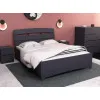 Кровать Дельта двуспальная, Антрацит, 2132х1450х1070
