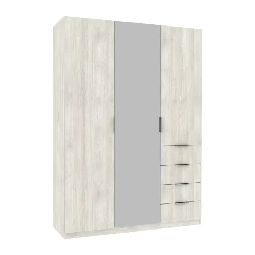 Шкаф Кристалл 2, Дуб Шамони Светлый, 1500х520х2100